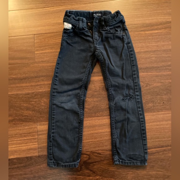 Boys Black Distressed Mexx Jeans - Picture 1 of 6